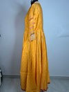 Mustard Yellow Embroidered Anarkali Kurti