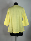 Pastel Yellow Embroidered Short Kurti