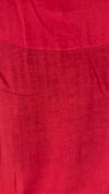 Bright Red Textured Straight Kurti